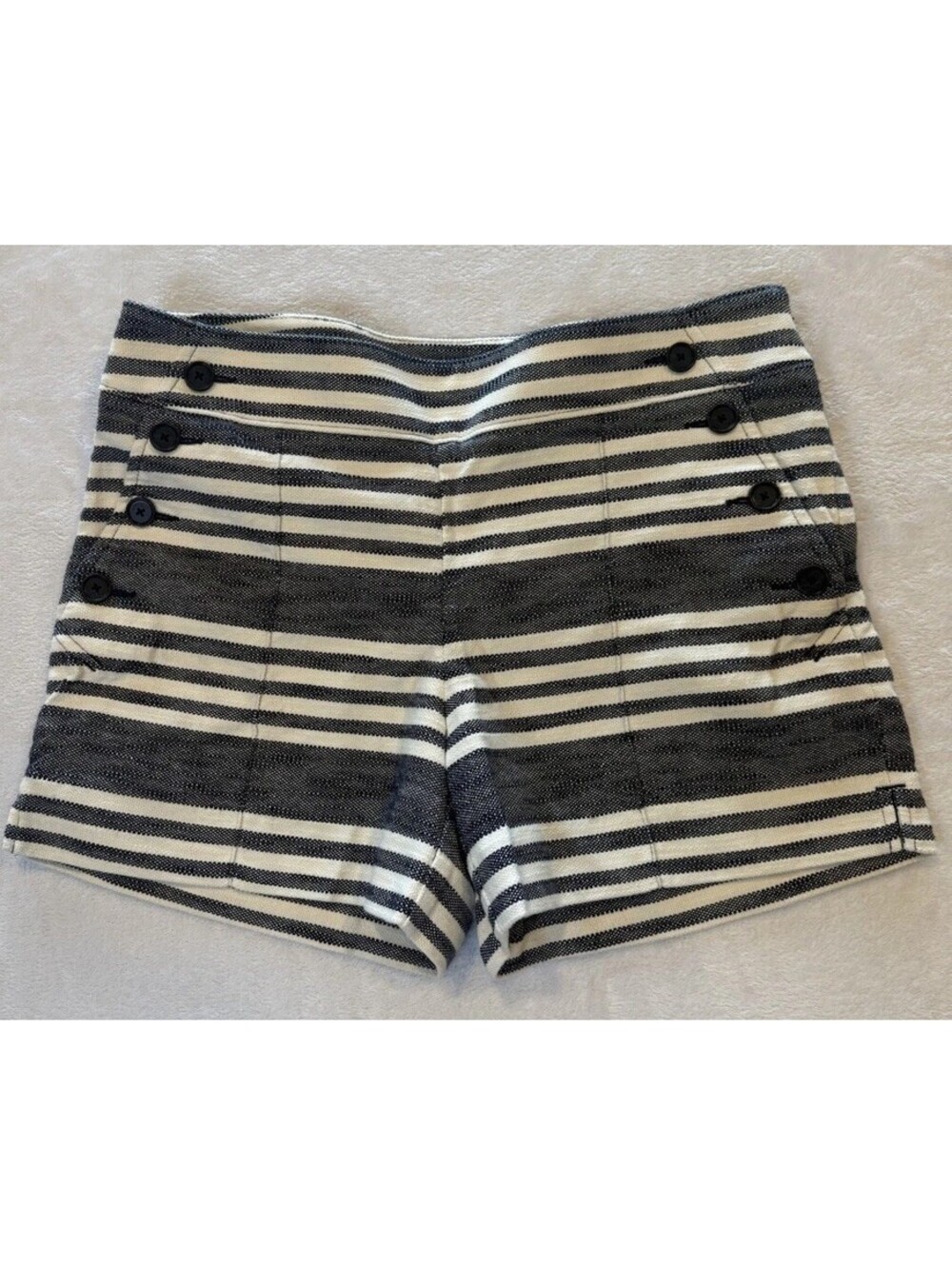 Ann Taylor Loft Womens Striped Riviera Shorts Size 4